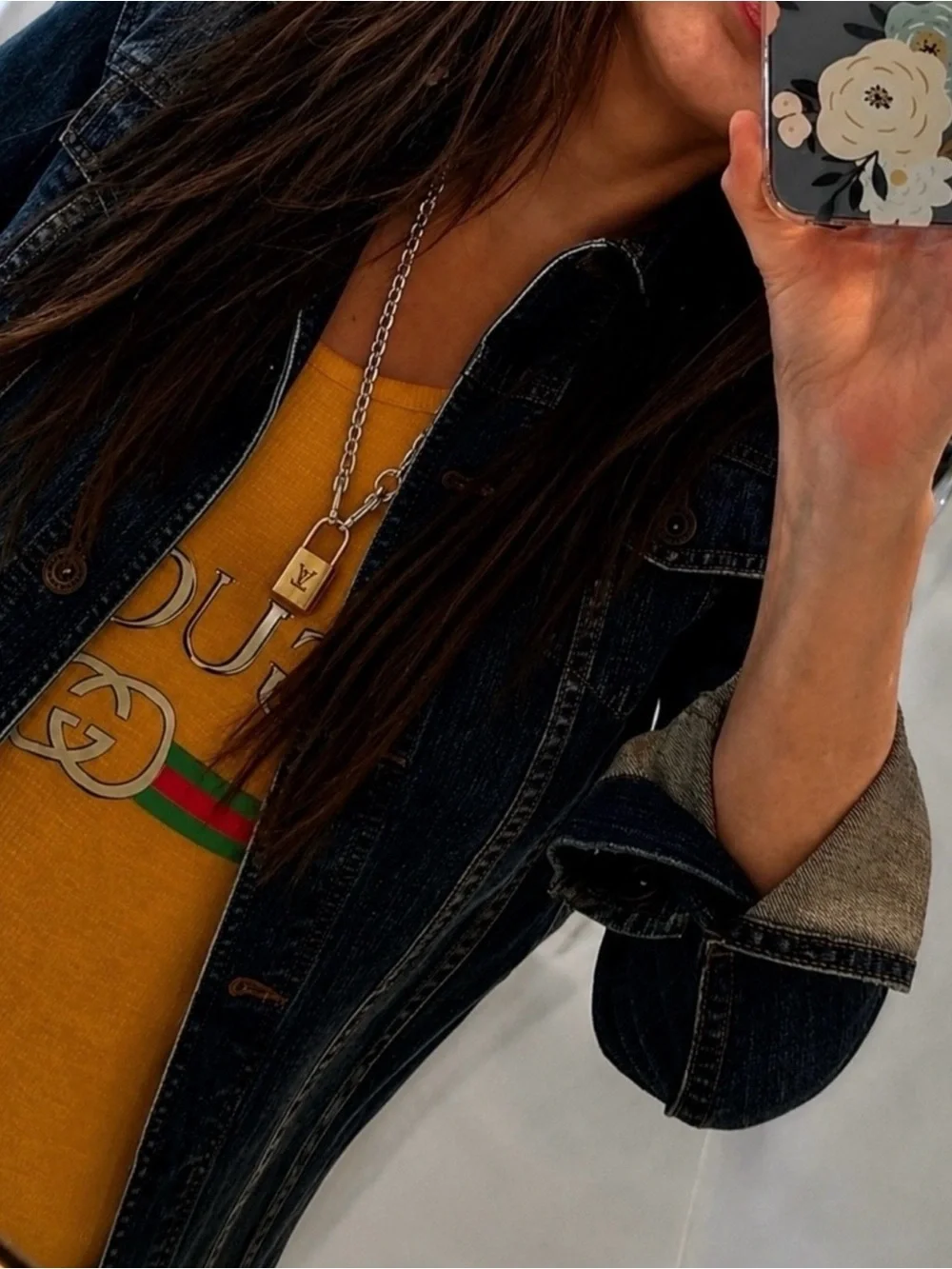 Authentic Louis Vuitton LV Lock And Key/ Four Chains #322